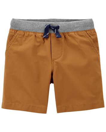 Carters Toddler Boys Solid Chambray Pull-On Shorts 5T Denim Blue Carters Toddler Boys Solid Chambray Pull-On Shorts 5T Denim Blue